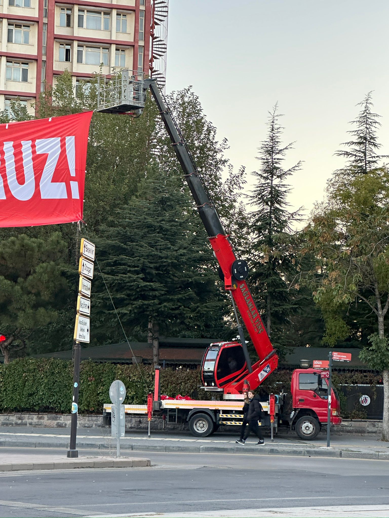 Ankara 35 tonluk vinç Projesi - Sağlamlar Vinç Hizmetleri