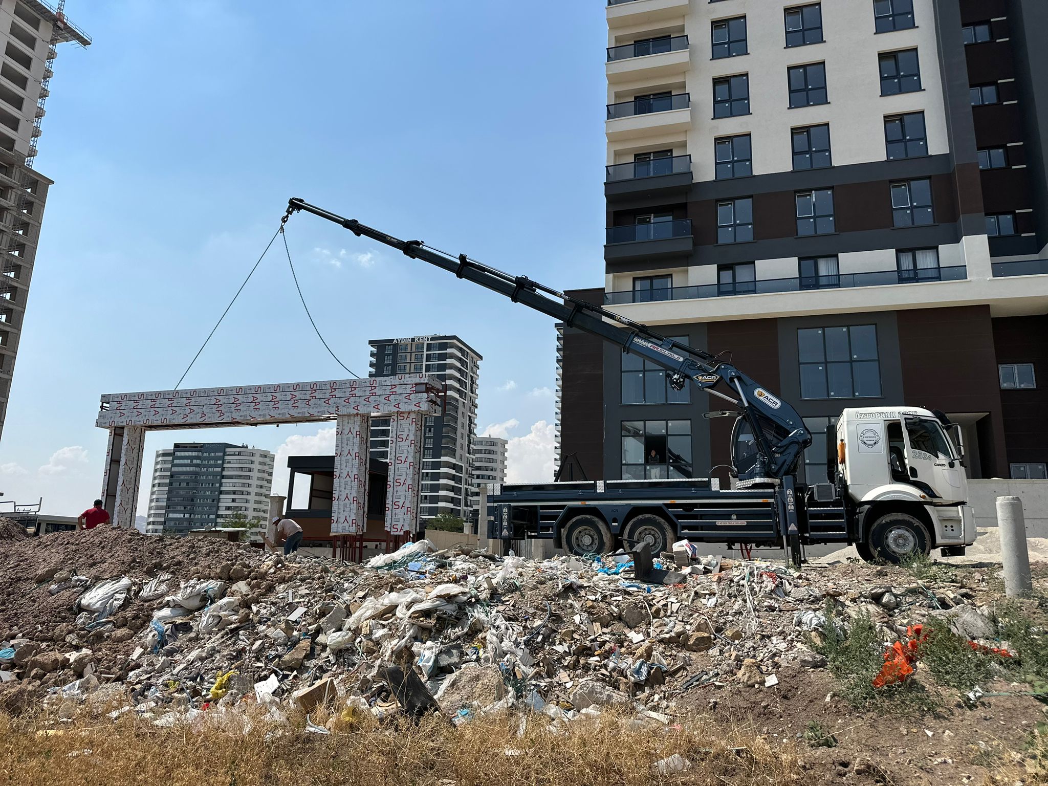 Ankara 35 tonluk vinç Projesi - Sağlamlar Vinç Hizmetleri