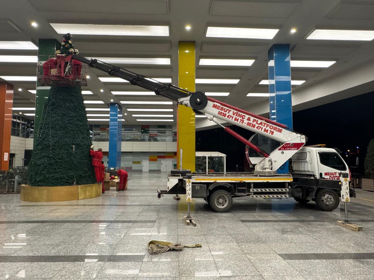 Sağlamlar Vinç Proje Galerisi - Ankara Sepetli Vinç Kiralama Çalışmaları